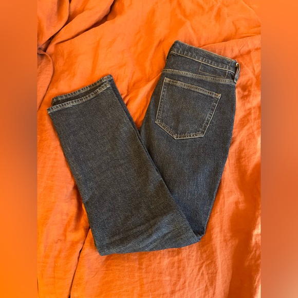 High-rise straight jean in 1996 semi-stretch *Brand New with Tags! Demi-Wash - Picture 4 of 5